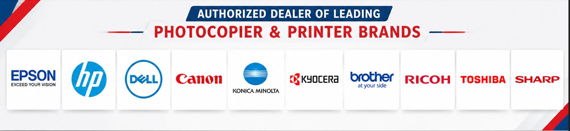 Authorized Dealer of Leading Photocopier & Printer Brands